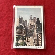 1930s Era Mit Eckstein Durch Die Welt (German) BROADWAY New York City Card   VG picture