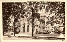 1930'S. STATE COLLEGE, PA. SCHWAB AUDITORIUM. POSTCARD DD9 picture