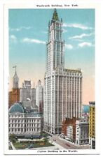 New York City lower Manhattan c1920 Woolworth Building, Cass Gilbert, architect picture