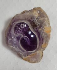 Natural Amethyst Carved Macaw Parrot Bird Inside Unusual 3