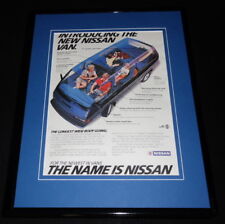 1987 Nissan Van 11x14 Framed ORIGINAL Vintage Advertisement  picture
