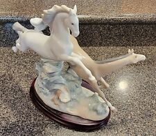 Lladro Porcelain Two Galloping Horses Figurine # 4655  Retired picture