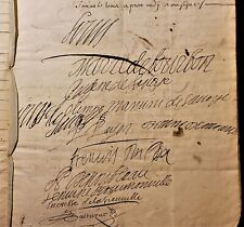 KING LOUIS XIV COURT NOBILITY AUTOGRAPHS - King’s Barber Marriage Contract 1663 picture