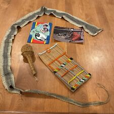 RARE VTG MLLILWANE SWAZILAND AFRICA SOUVENIRS REPTILE SKIN POST CARDS SHAKER70S? picture