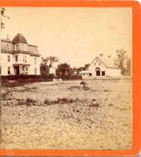 VERMONT, Large House & Maybe a Church, Bistol??--Charles E Smith Stereoview H43 picture