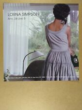 2004 Lorna Simpson Exhibition Sean Kelly Gallery vintage print Ad picture