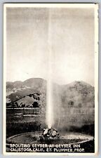 Calistoga, California CA - Spouting Geyser at Geyser Inn - Vintage Postcard picture