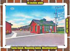 METAL SIGN - Texas Postcard - Highland Motel . picture