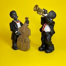 VINTAGE JAZZ BAND MUSICIANS FIGURINES Lot of 2 *Free Shipping picture