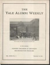 YALE ALUMNI WEEKLY University Reconstruction Army Navy Training 11/29 1918 picture