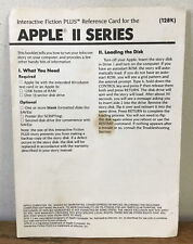 Vtg 80s Apple II Series Interactive Fiction Plus Info Card Infocom Cambridge MA picture