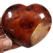 Carnelian Polished Puff Heart Madagascar 344 grams picture