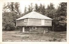 Vintage 1954 RPPC Postcard Fort Borst Blackhouse Park Centralia Washington real  picture