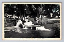 Castalia OH-Ohio, Spillway at the Blue Hole, Antique Vintage Souvenir Postcard picture