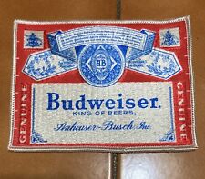 5” Vintage Anheuser Busch Budweiser ** King of Beers Patch ** Trucker Punk NOS picture