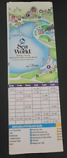 Vintage- 1994 Sea World Park - Orlando - Map & Show Times - Pamphlet picture