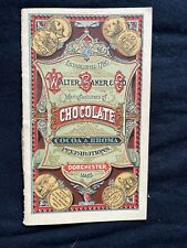 c.1880’s Walter Baker Chocolate Company Advertising & Recipe Booklet picture