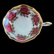 PARAGON VTG Tea Cup ONLY Replacement Cabbage Roses Deep Pink Gold Trim Garland picture