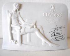 VTG Lladro Collector Society Signed Relief Don Quixote SPAIN DAISA Scallop Shell picture