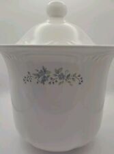 Vintage Pfaltzgraff Meadow Lane Stoneware Large Canister with Lid EUC picture