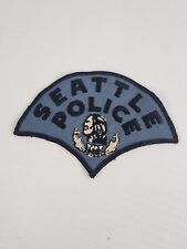 Seattle Police Washington WA Patch Black Letters picture
