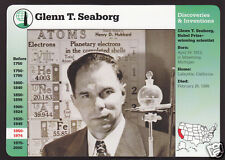 GLENN T SEABORG Nuclear Scientist Nobel Prize 1999 GROLIER STORY OF AMERICA CARD picture