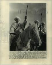 1949 Press Photo Escorting the Royal Bride, Princess Lal-La Fatina, Morocco picture
