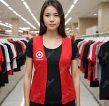 Target Vest, Target Store Employee Vest MEDIUM Pockets Bullseye picture