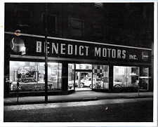 1950s Studebaker Dealer Showroom at NIght~McKeesport PA~Great Vintage Photograph picture