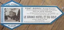 Bookmark, French 1930s Travel Advertising, Haute-Garonne, Pyrenees-Orientales picture