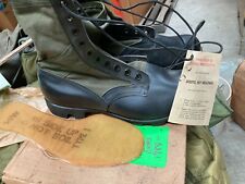 1 pair vintage  jungle boots size 13 1/2 spike protected  -military issue X-wide picture