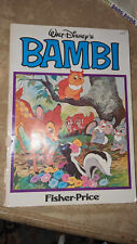 Vintage Disney Bambi Fisher Price Comic Kids Book 1942 picture
