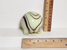 Vintage Akro Agate Slag Glass Art Deco Ball Green Electric Lighter picture