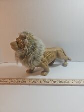  1950’s Lion With Real Rabbits Fur Mane And RARE Heman Battle Cat mold He man picture