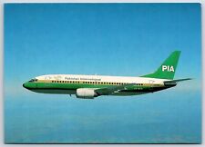 Airplane Postcard PIA Pakistan International Airlines Boeing 737-340 EA5 picture
