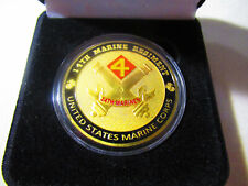 US MARINE CORPS - 14th MARINE REGIMENT Challenge Coin w/ Presentation Box picture