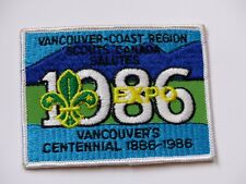 1986 EXPO Vancouver-Coast Region Scouts Canada Vancouver's Centennial Badge picture