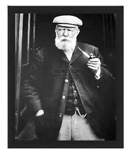 PIONEER GOLFER TOM MORRIS SMOKING A PIPE 8X10 FRAMED PHOTO picture