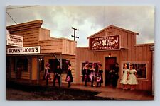 Frontier Village Main St Store Fronts Oregon Centennial Exposition 1959 Postcard picture