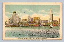 Postcard Skyline As Seen From Bay Toronto Canada picture
