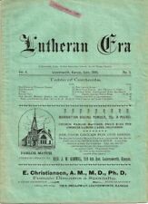 LUTHERAN ERA 1895 VOL 4 CHURCH NEWSPAPER LEAVENWORTH KANSAS REV JOSEPH W KIMMEL picture