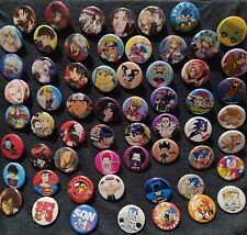 Anime Cartoon and Video Game Pin Buttons Collection Lot Sonic Naruto Inuyasha picture