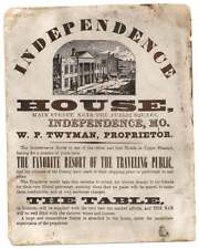[Broadside: A way station for California emigrants, Independence, MO, ca. 1850]. picture