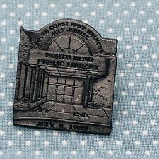 Vtg 1989 South Coast Wave Walkers Volkssport Club Pewter Library Lapel Pin picture