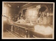 1920s BAR BARTENDER 5x7 CABINET SEPIA PHOTO Repaired picture