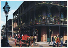 ZAYIX French Quarter Lac Balconies Horse & Carriage New Orleans NOLA Postcard picture