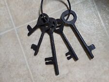 Vintage Large Cast Iron Skeleton Keys picture