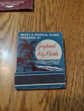 USED  MATCHBOOK: Greyhound. Key, Florida. Tropical Island Vacation     MB168 picture