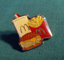 McDonald's Restaurant Lapel Pin Employee or Advertising Promo Burger Fries Drink picture