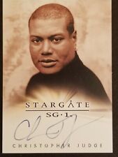 Stargate SG-1 Christopher Judge autograph trading card Rittenhouse 2004 picture